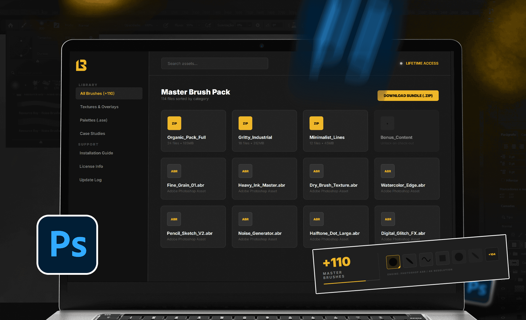 Pack de Brushes para Photoshop (+110 Brushes)